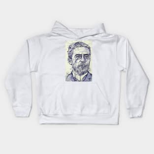 ANTON CHEKHOV - watercolor and ink portrait Kids Hoodie